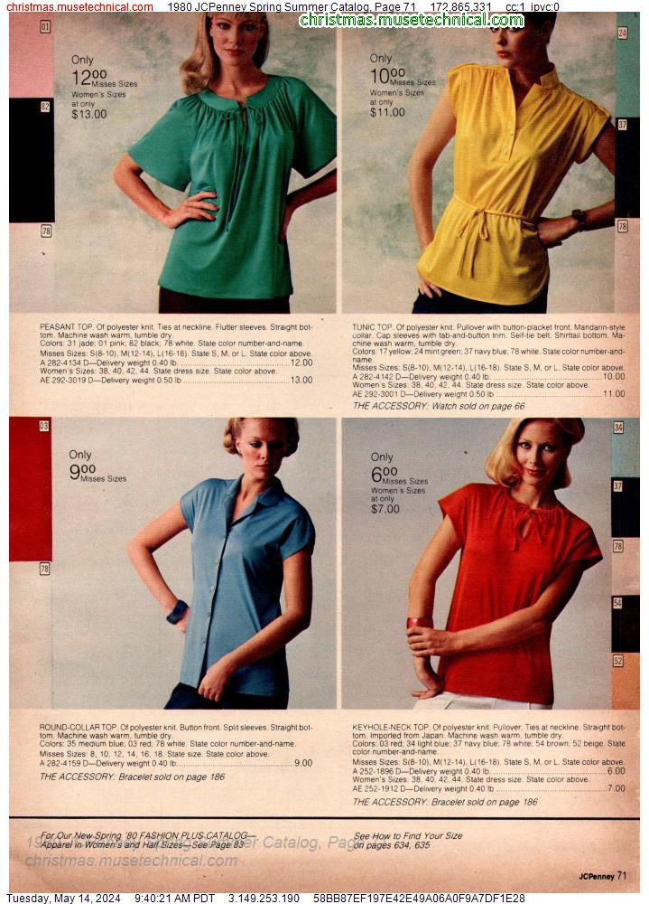 1980 JCPenney Spring Summer Catalog, Page 71
