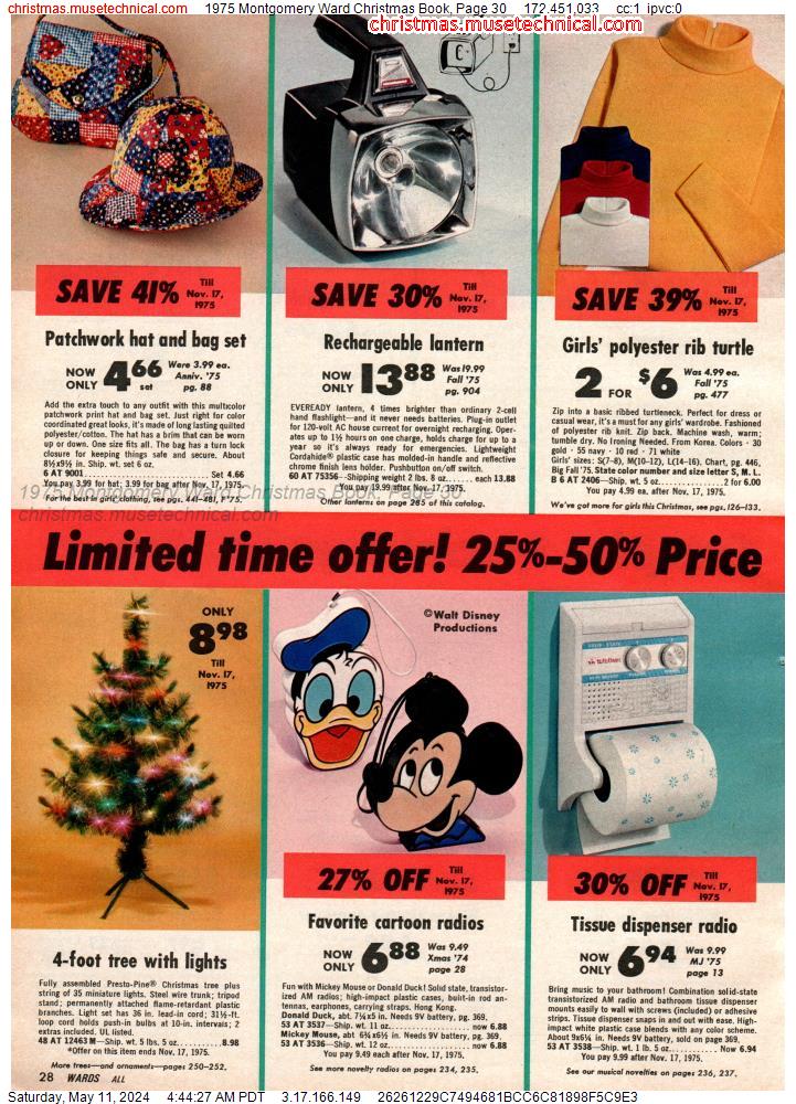 1975 Montgomery Ward Christmas Book, Page 30