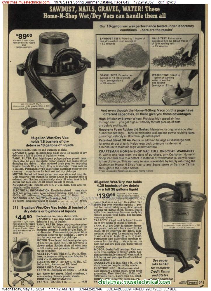 1976 Sears Spring Summer Catalog, Page 643