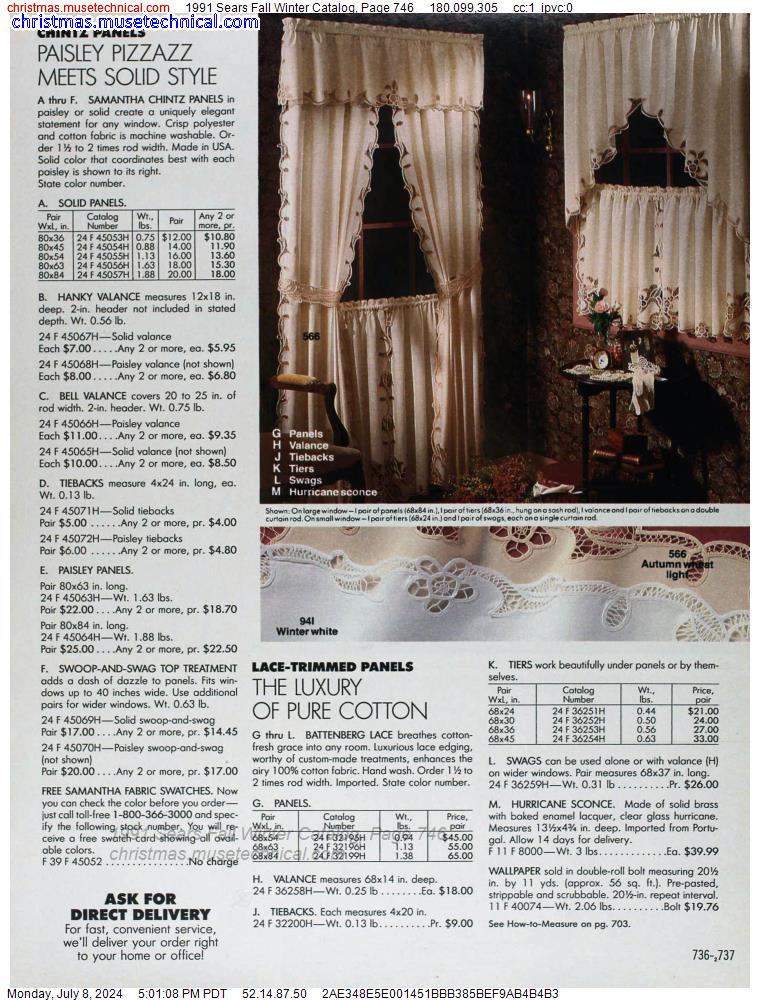 1991 Sears Fall Winter Catalog, Page 746