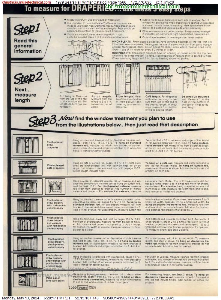 1979 Sears Fall Winter Catalog, Page 1566