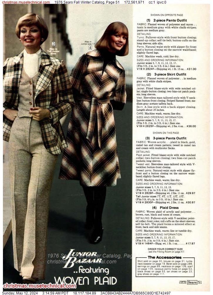 1976 Sears Fall Winter Catalog, Page 51