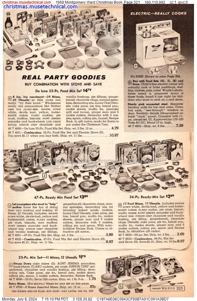 1958 Montgomery Ward Christmas Book, Page 321