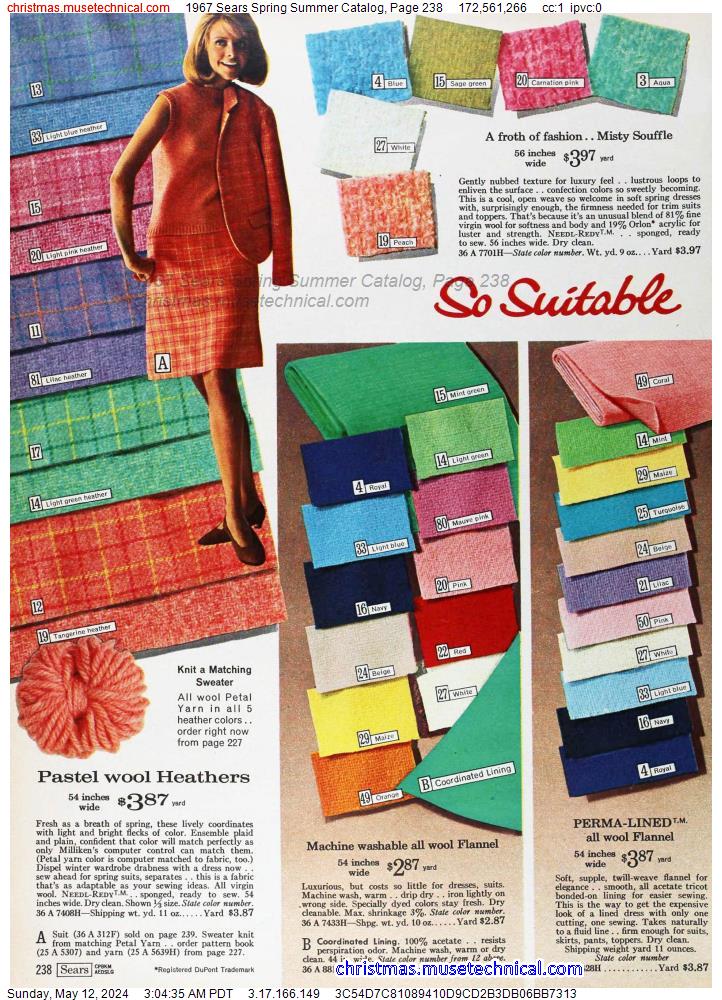 1967 Sears Spring Summer Catalog, Page 238