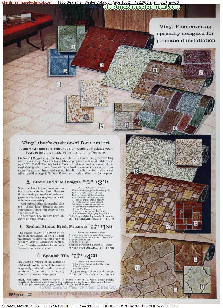 1966 Sears Fall Winter Catalog, Page 1582