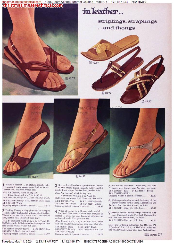 1966 Sears Spring Summer Catalog, Page 276