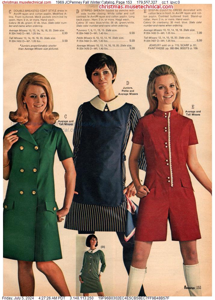 1969 JCPenney Fall Winter Catalog, Page 153