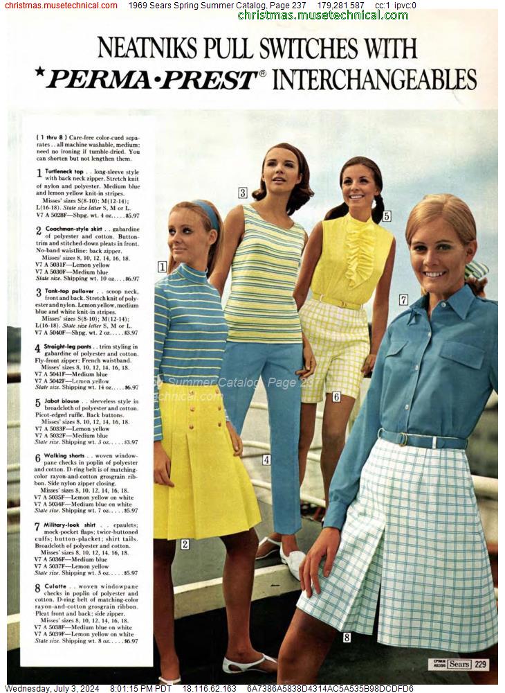 1969 Sears Spring Summer Catalog, Page 237