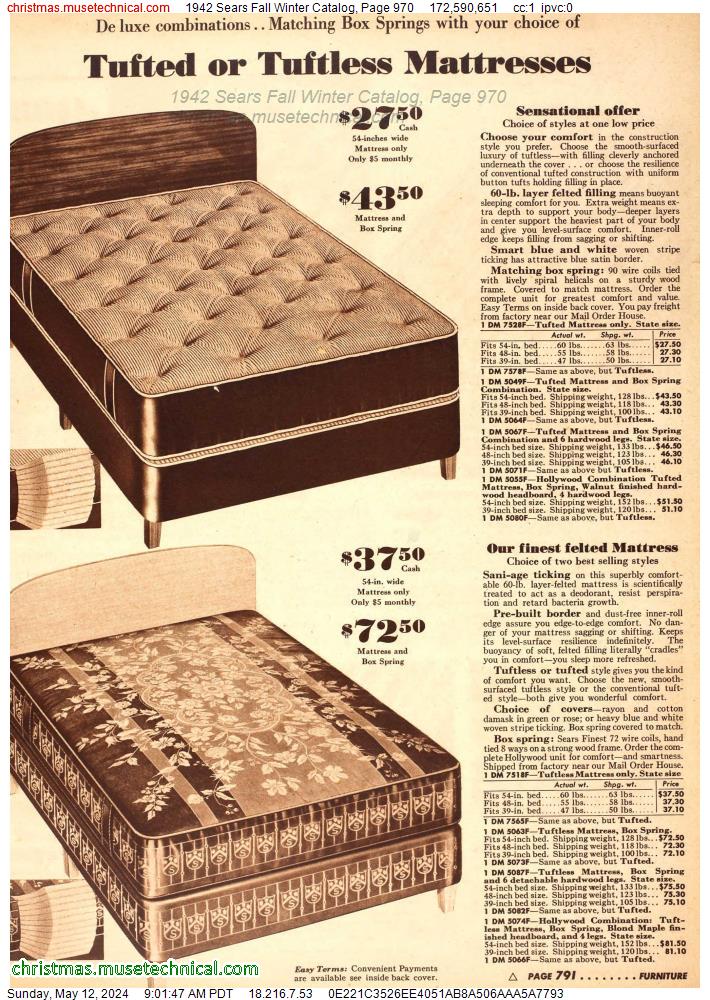 1942 Sears Fall Winter Catalog, Page 970