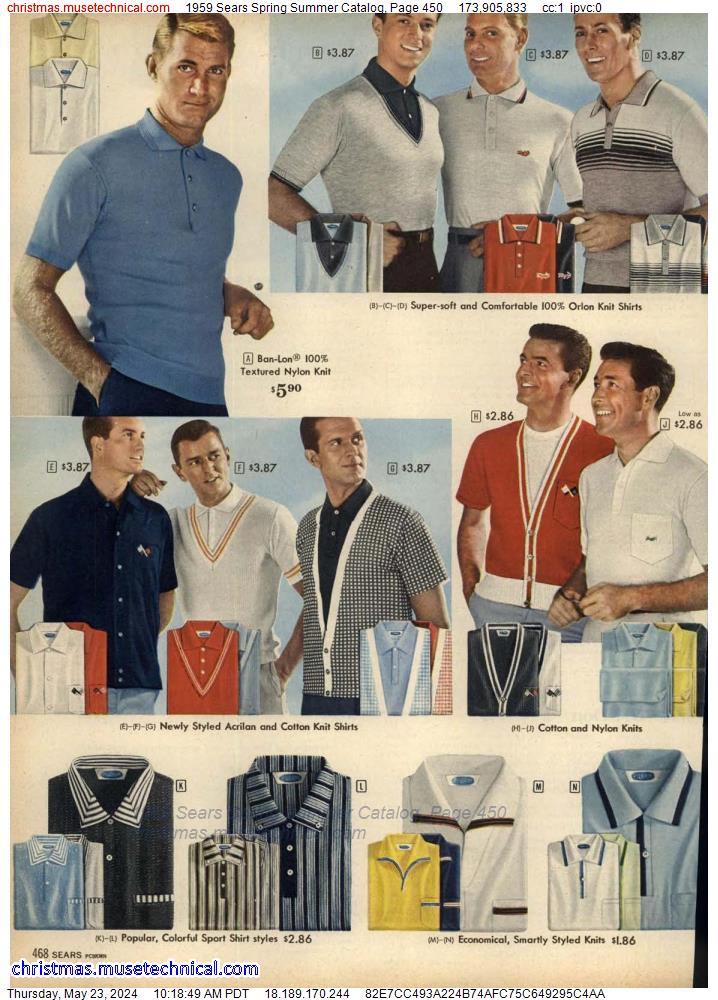 1959 Sears Spring Summer Catalog, Page 450