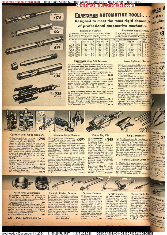 1948 Sears Spring Summer Catalog, Page 934