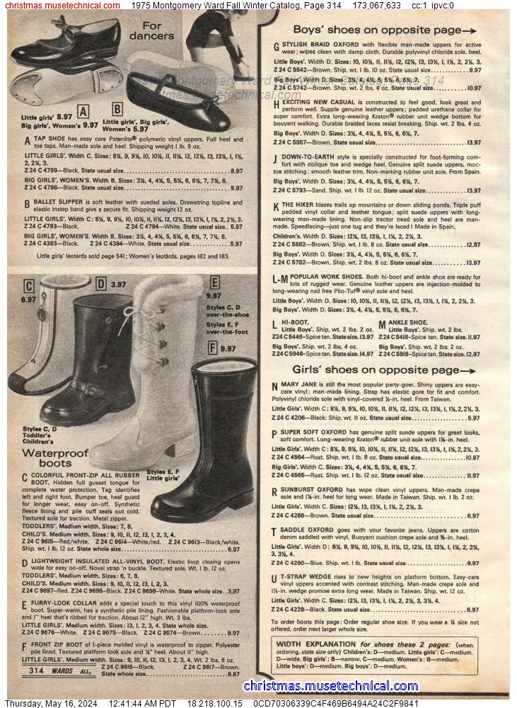 1975 Montgomery Ward Fall Winter Catalog, Page 314