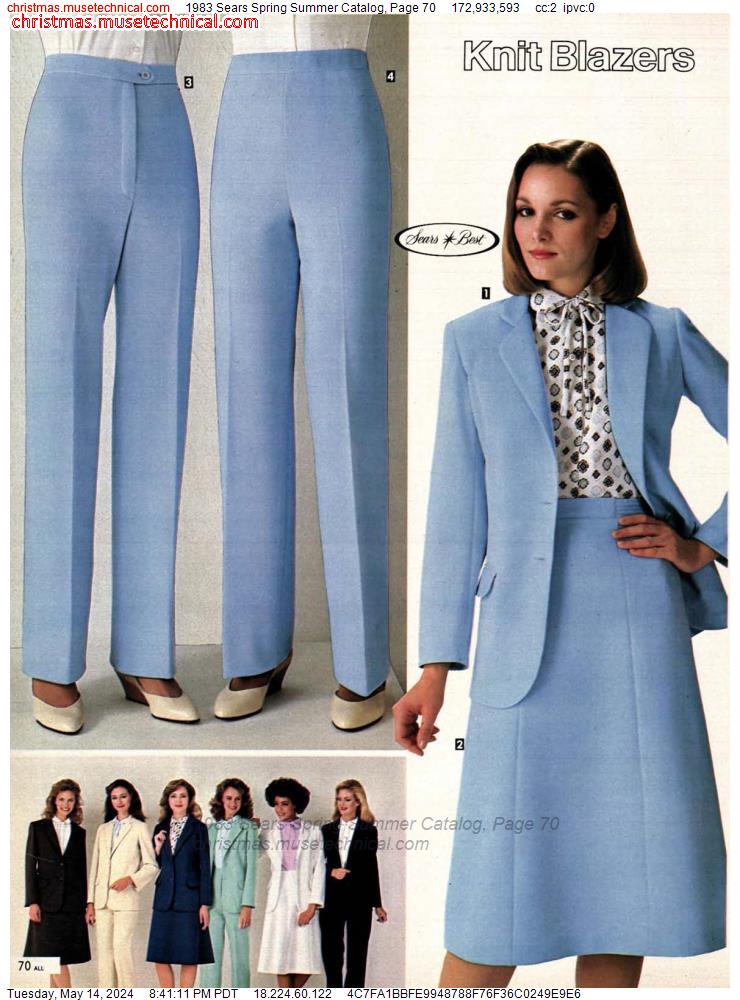 1983 Sears Spring Summer Catalog, Page 70