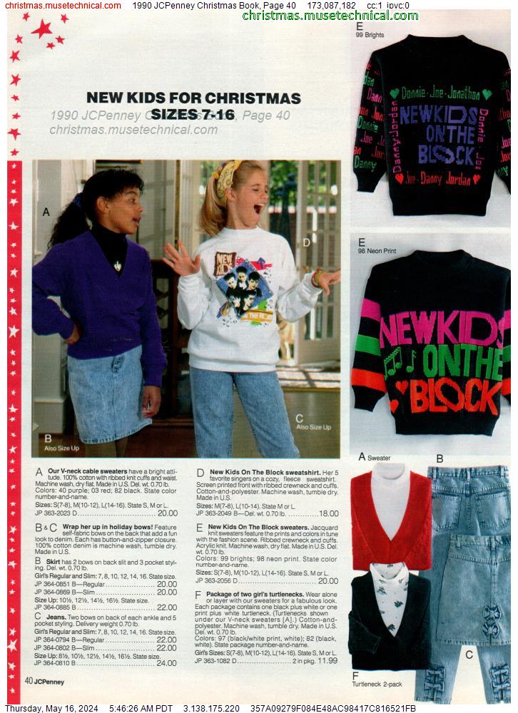 1990 JCPenney Christmas Book, Page 40