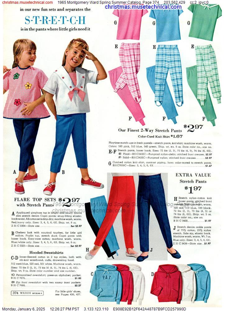 1965 Montgomery Ward Spring Summer Catalog, Page 374 - Catalogs & Wishbooks