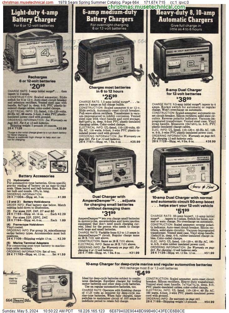 1978 Sears Spring Summer Catalog, Page 664
