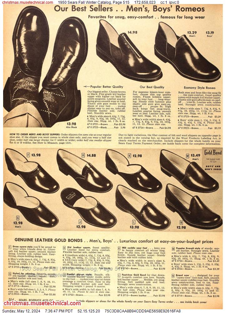 1950 Sears Fall Winter Catalog, Page 515