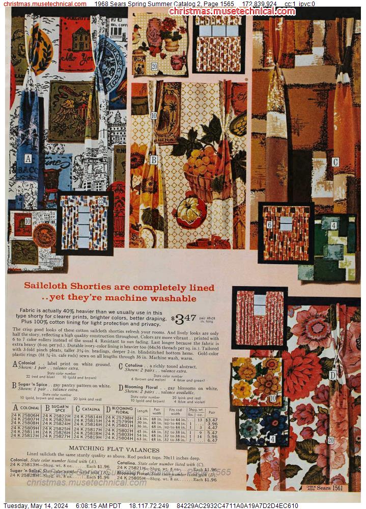 1968 Sears Spring Summer Catalog 2, Page 1565