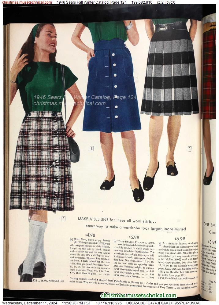 1946 Sears Fall Winter Catalog, Page 124