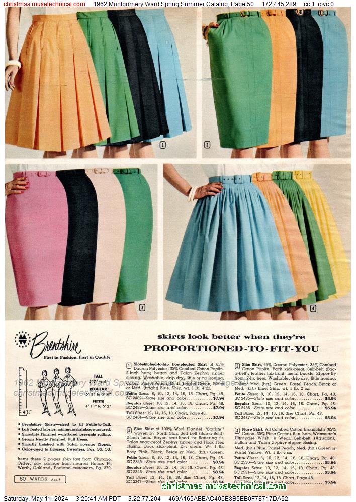 1962 Montgomery Ward Spring Summer Catalog, Page 50