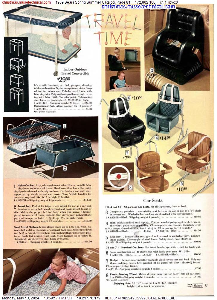 1969 Sears Spring Summer Catalog, Page 81