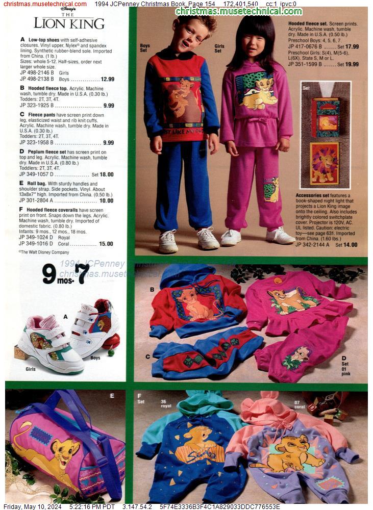 1994 JCPenney Christmas Book, Page 154
