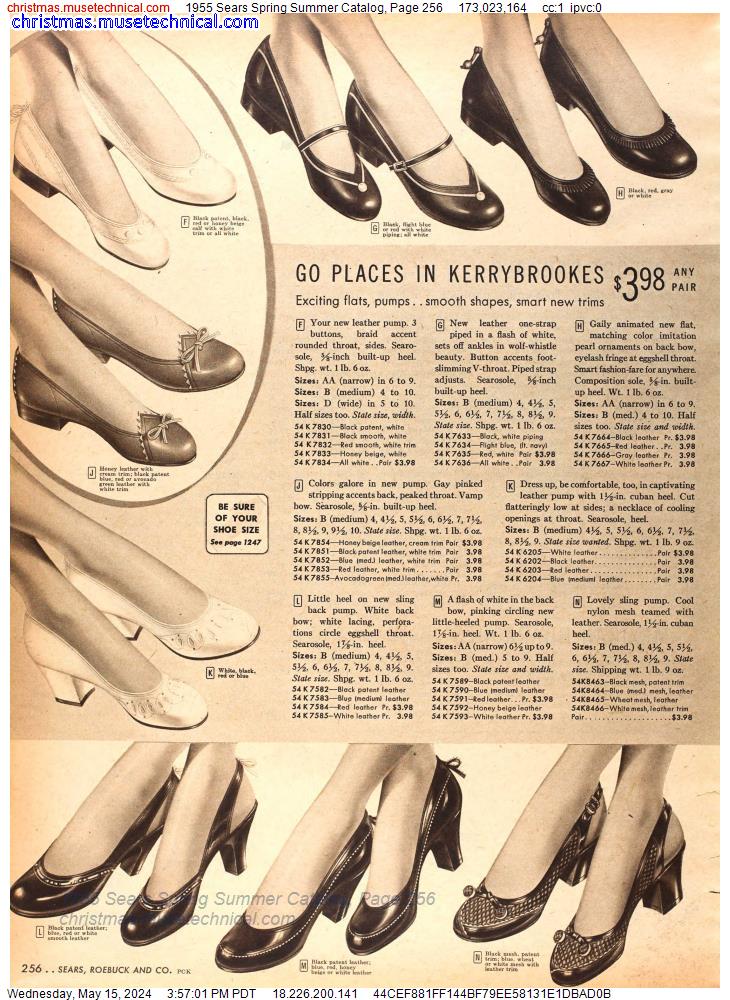 1955 Sears Spring Summer Catalog, Page 256