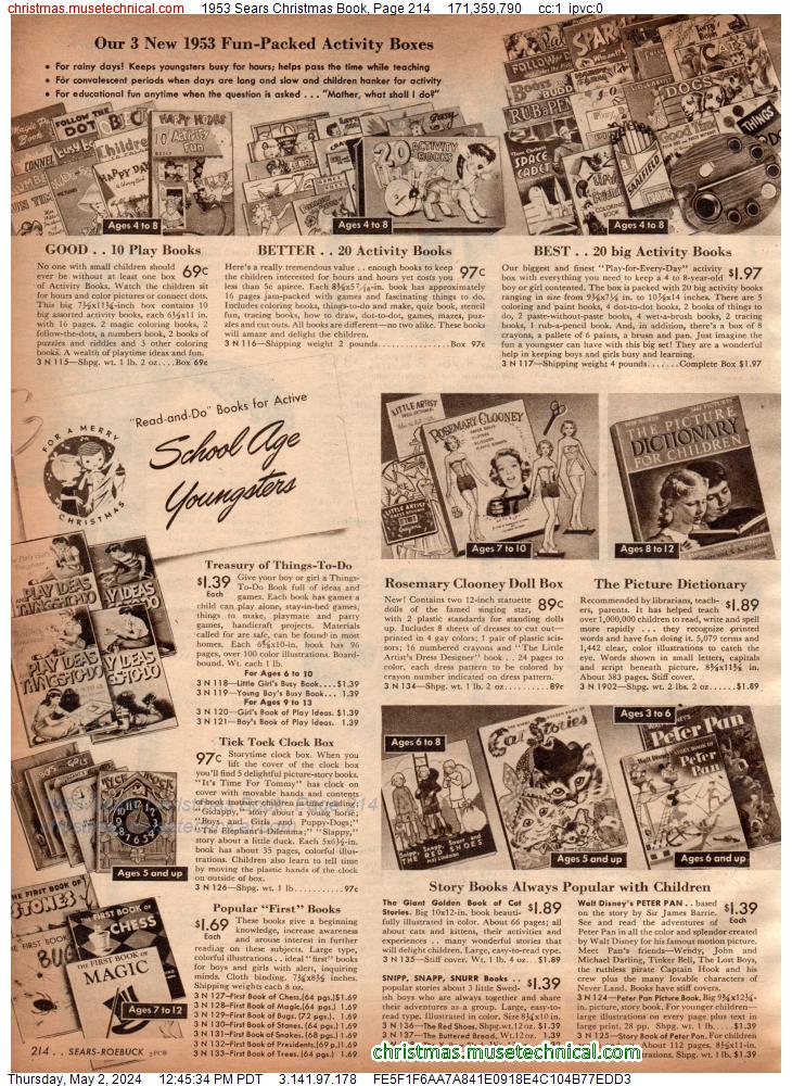 1953 Sears Christmas Book, Page 214