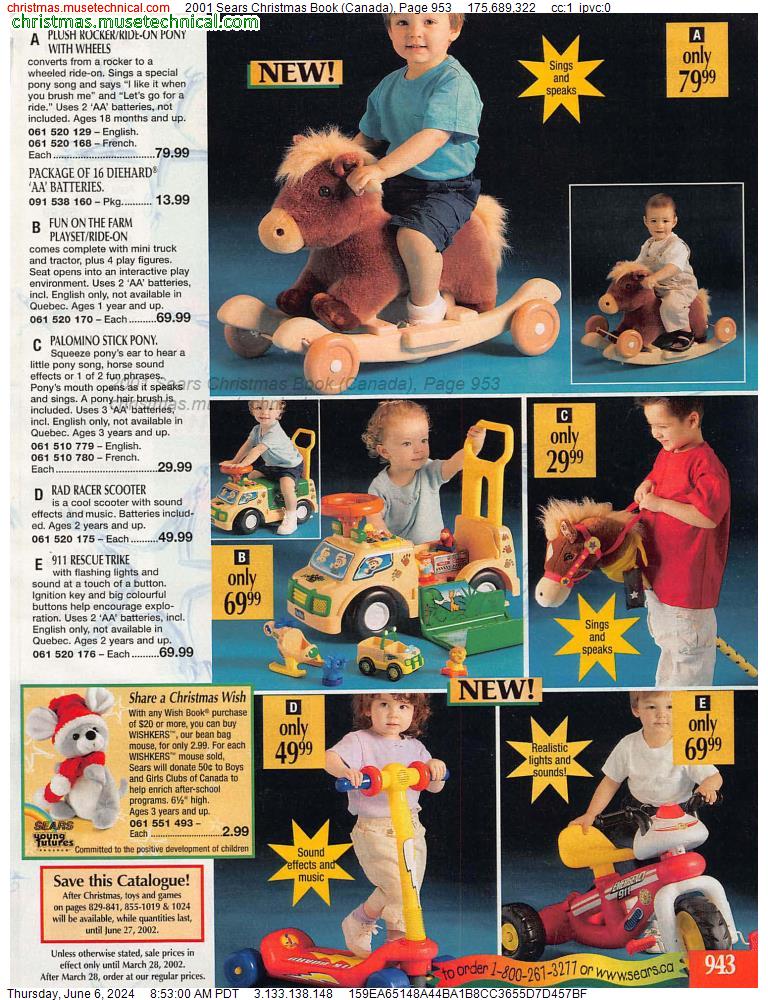 2001 Sears Christmas Book (Canada), Page 953