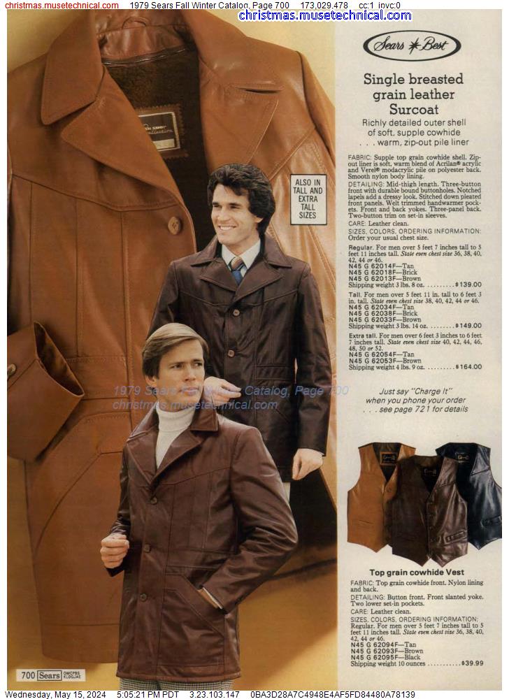 1979 Sears Fall Winter Catalog, Page 700