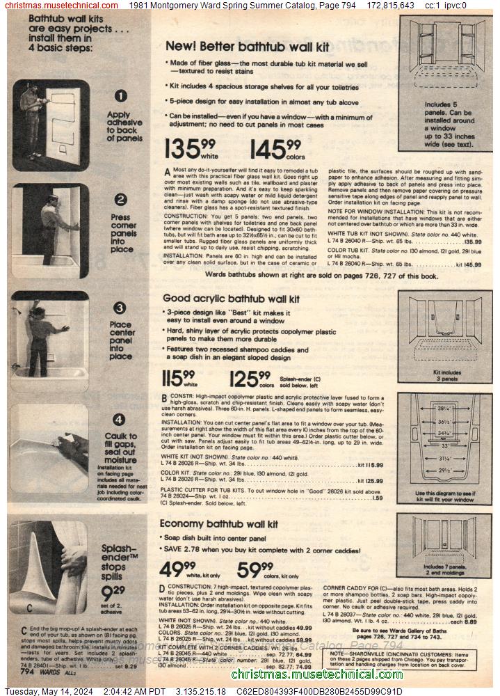 1981 Montgomery Ward Spring Summer Catalog, Page 794