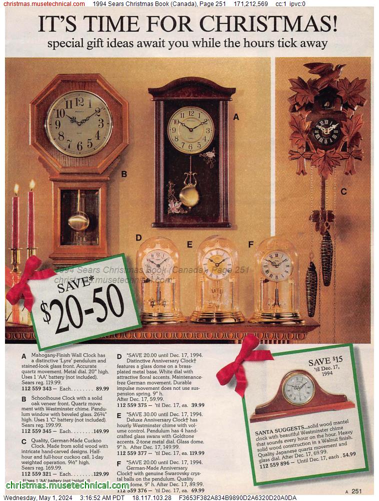 1994 Sears Christmas Book (Canada), Page 251