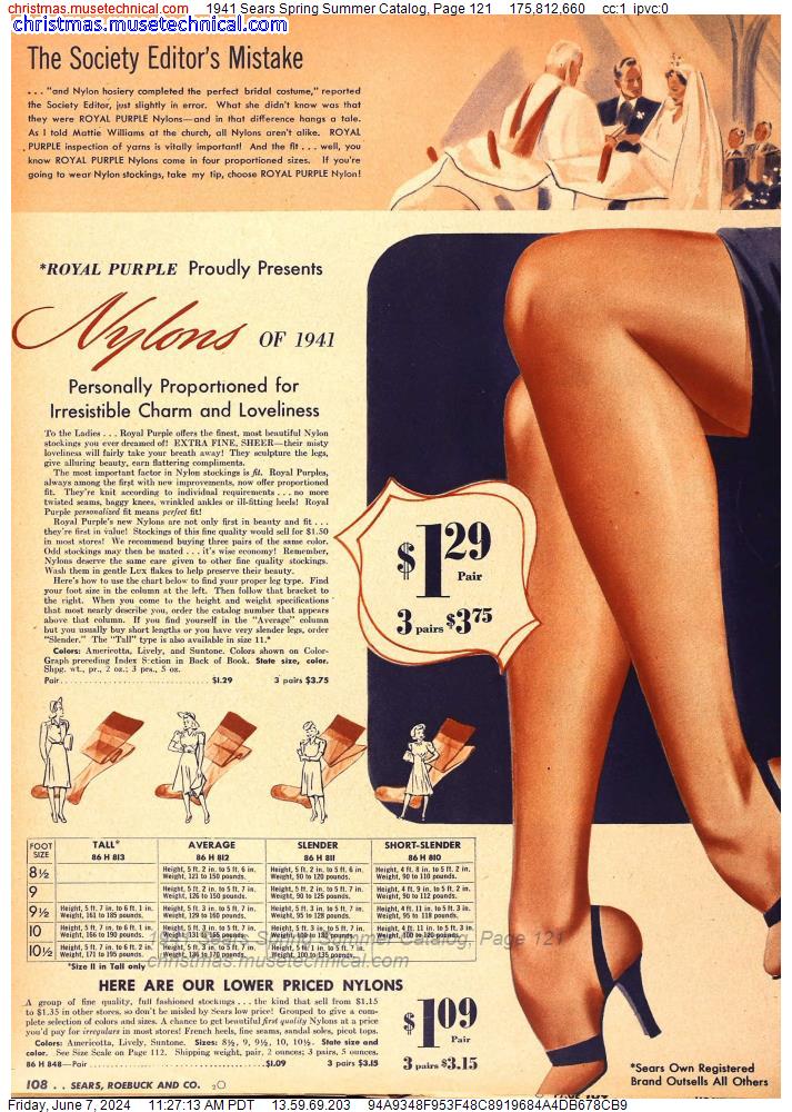 1941 Sears Spring Summer Catalog, Page 121