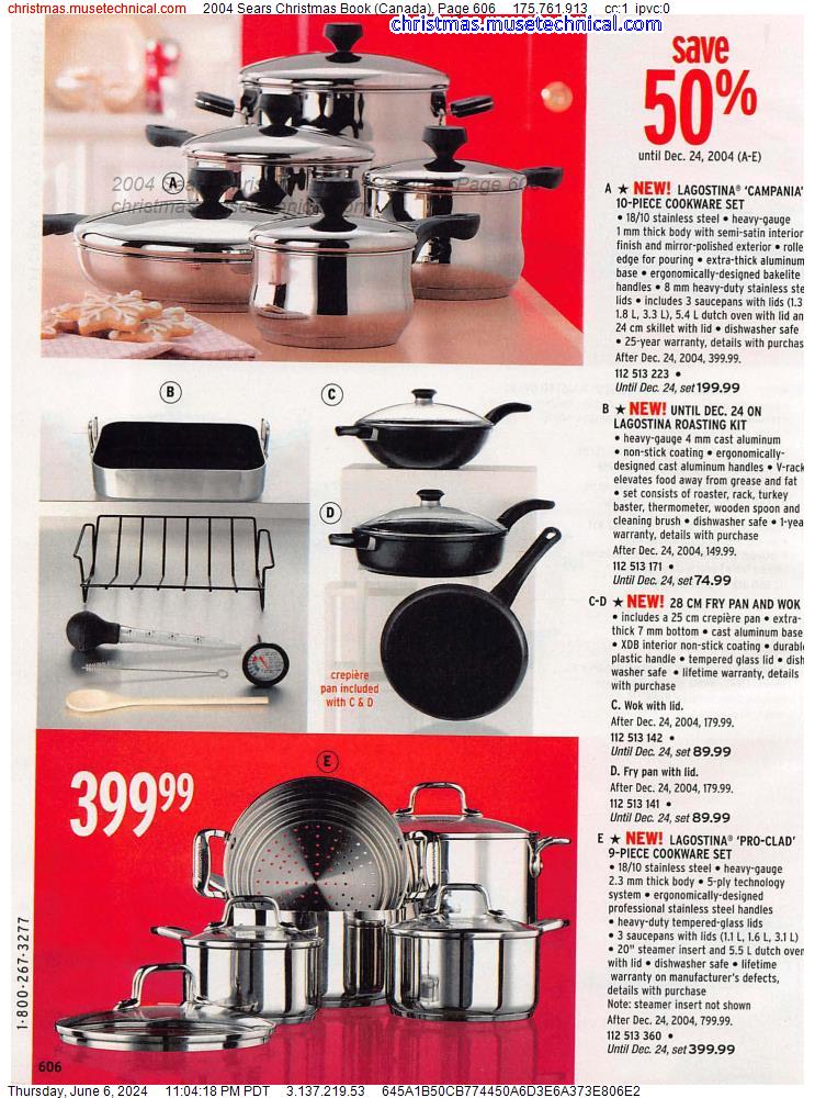 2004 Sears Christmas Book (Canada), Page 606