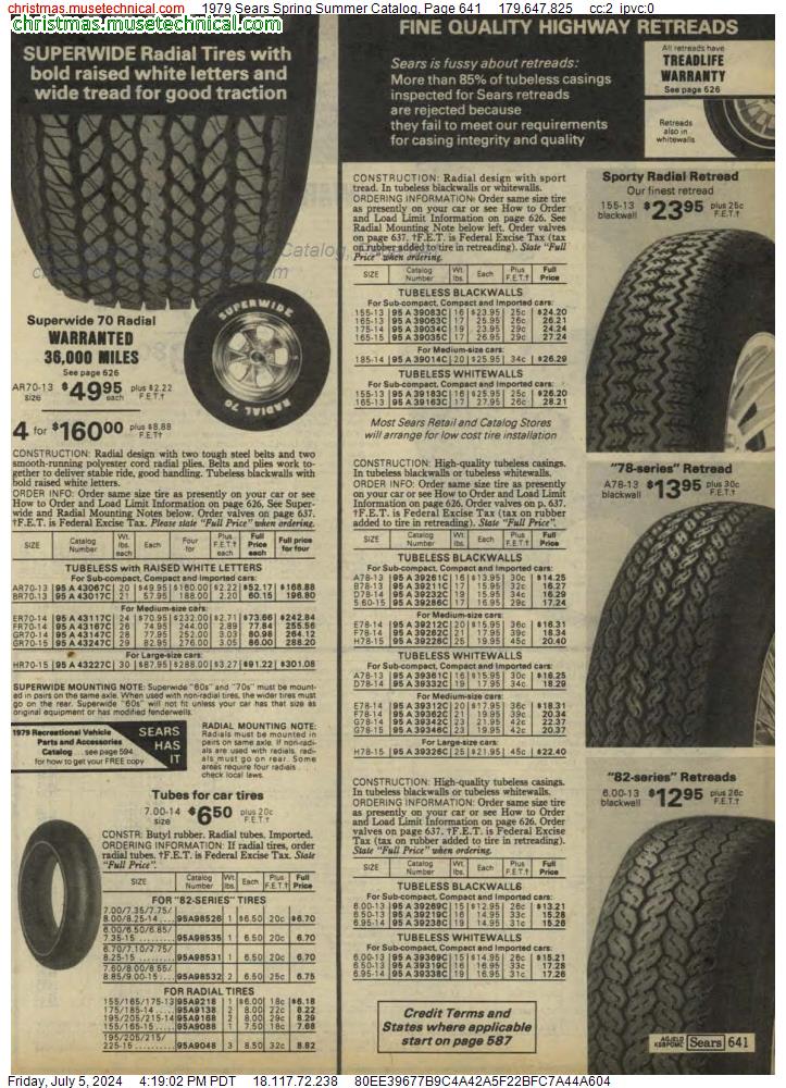 1979 Sears Spring Summer Catalog, Page 641