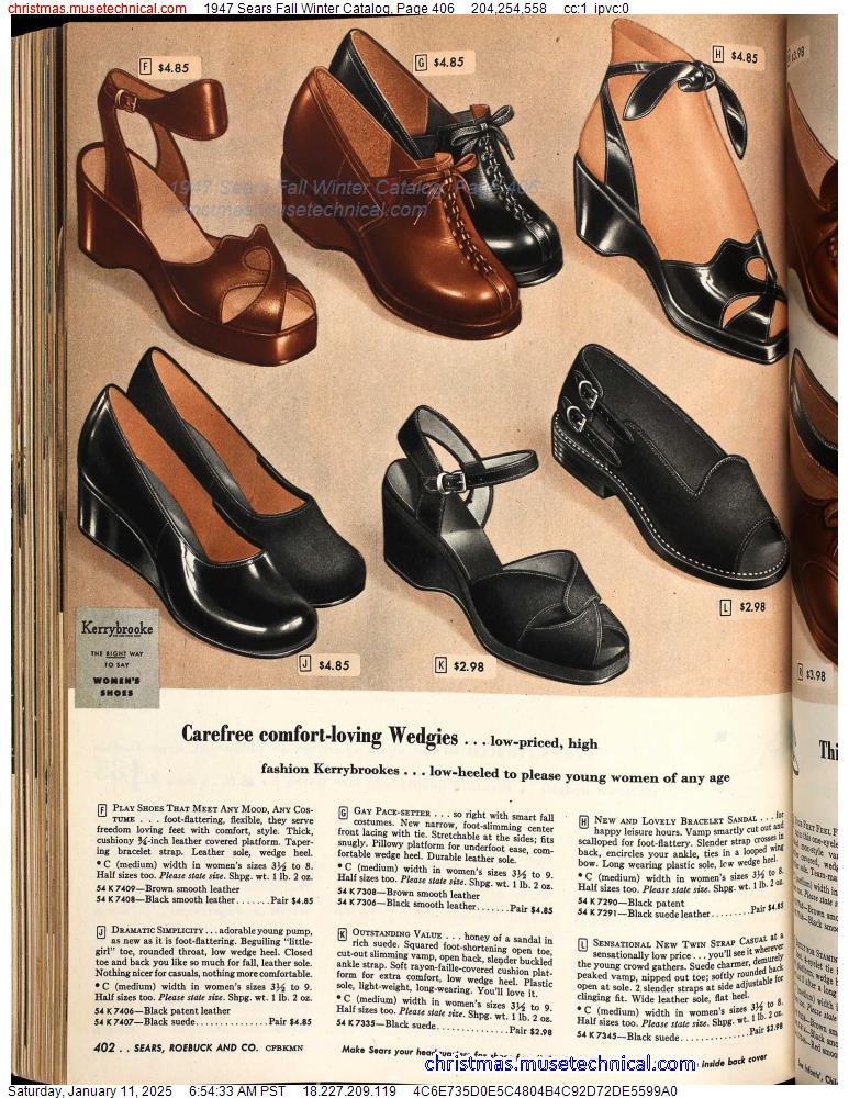 1947 Sears Fall Winter Catalog, Page 406