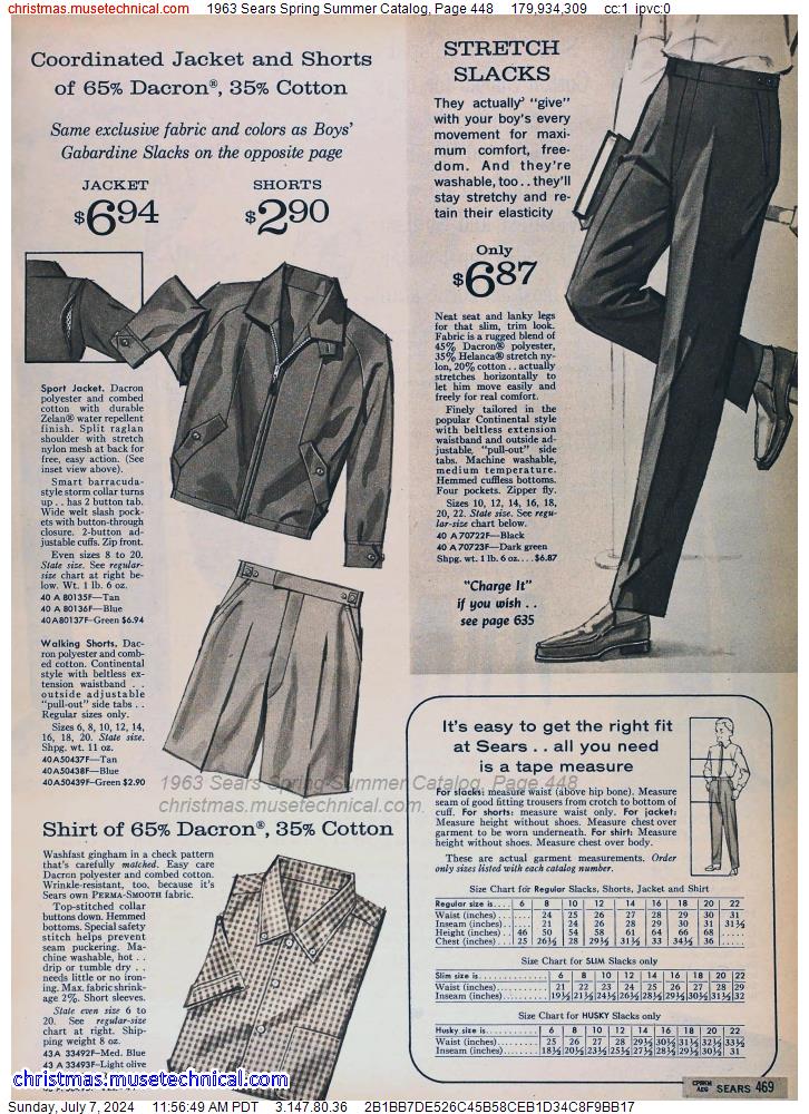 1963 Sears Spring Summer Catalog, Page 448