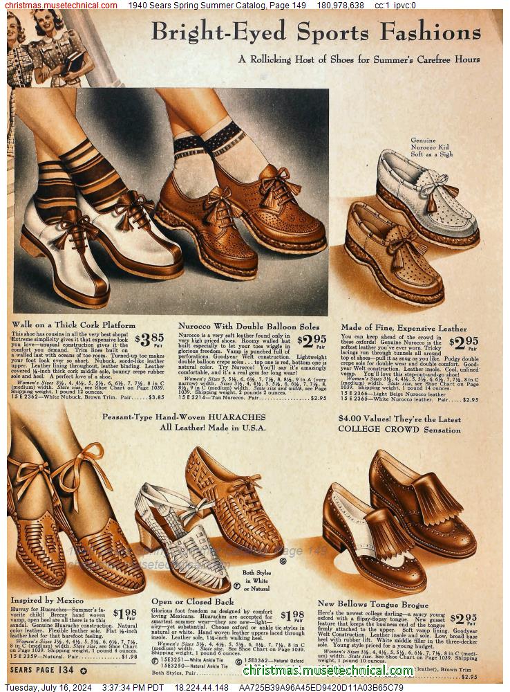 1940 Sears Spring Summer Catalog, Page 149