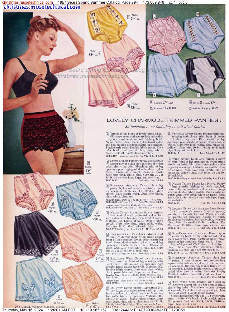1957 Sears Spring Summer Catalog, Page 294