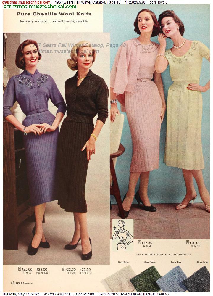1957 Sears Fall Winter Catalog, Page 48