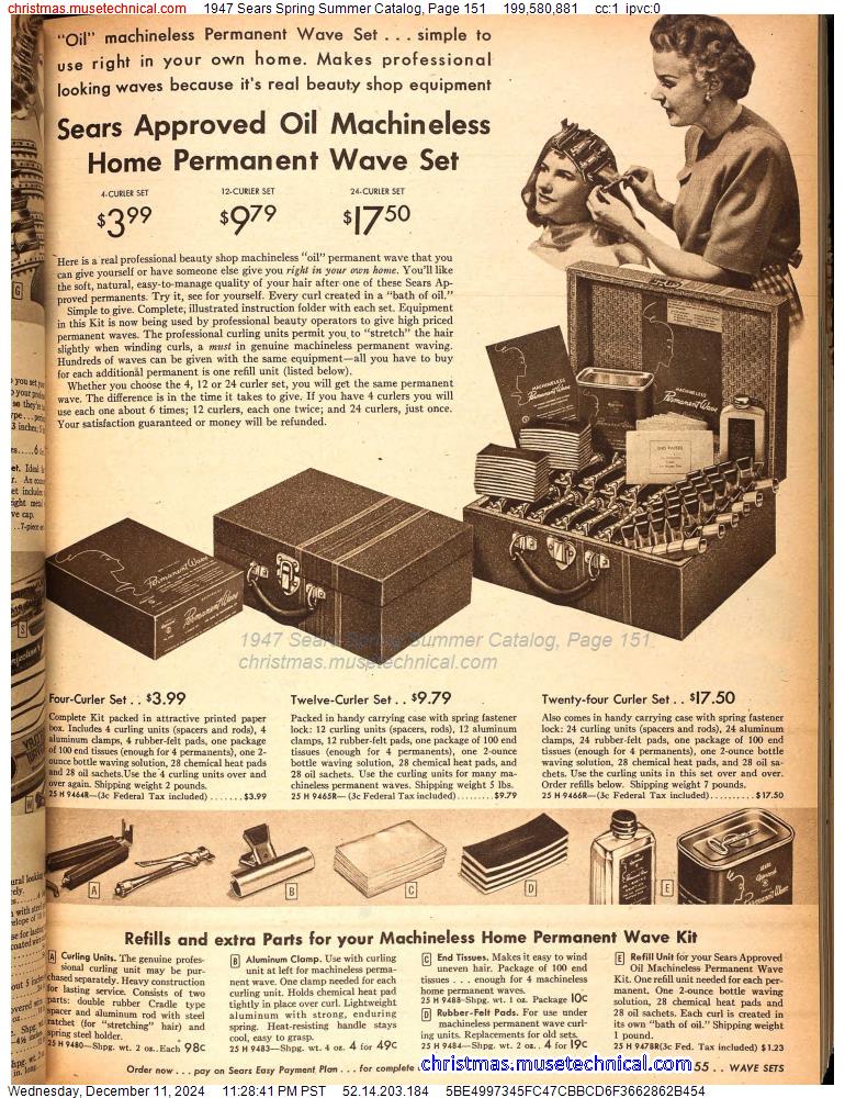 1947 Sears Spring Summer Catalog, Page 151