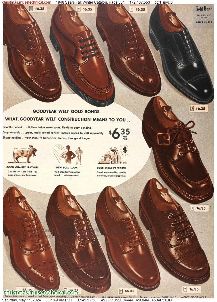 1948 Sears Fall Winter Catalog, Page 551