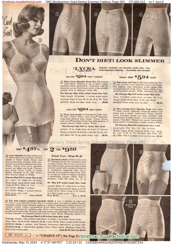 1962 Montgomery Ward Spring Summer Catalog, Page 260