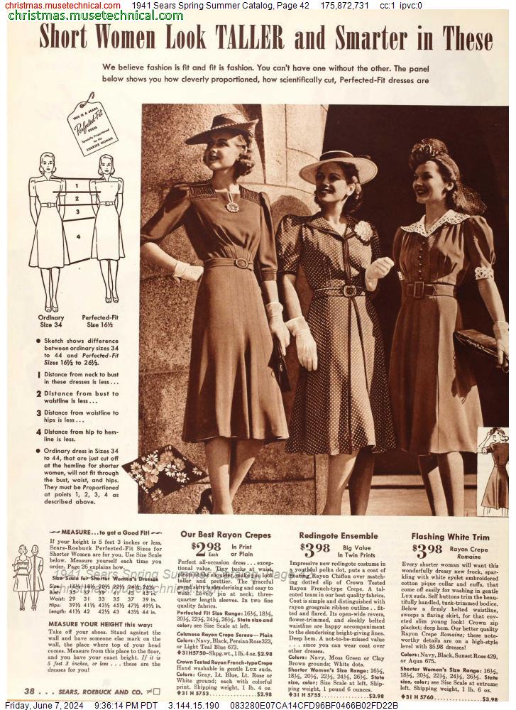 1941 Sears Spring Summer Catalog, Page 42