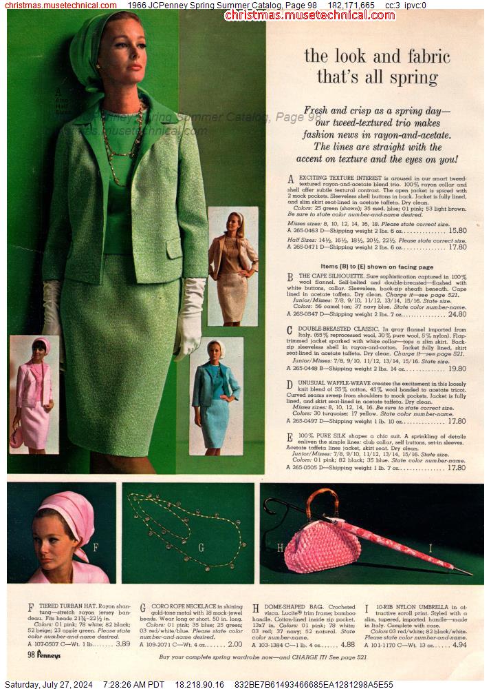 1966 JCPenney Spring Summer Catalog, Page 98