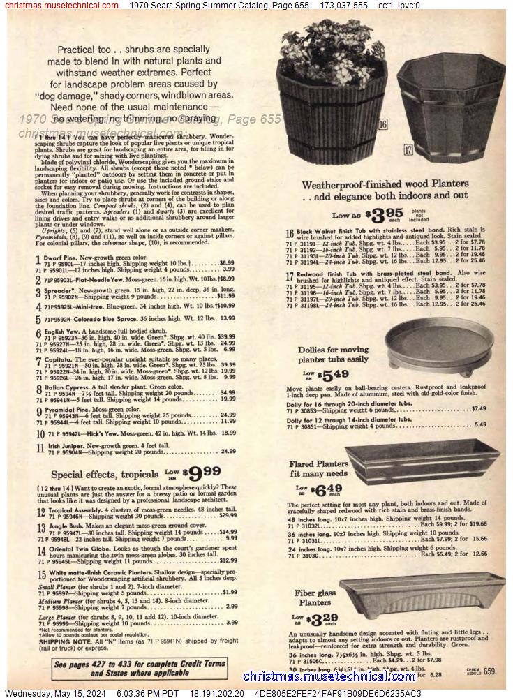 1970 Sears Spring Summer Catalog, Page 655