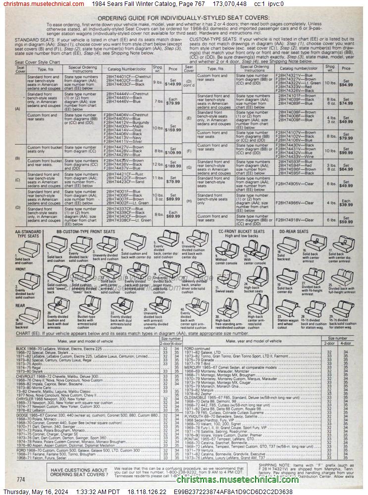1984 Sears Fall Winter Catalog, Page 767
