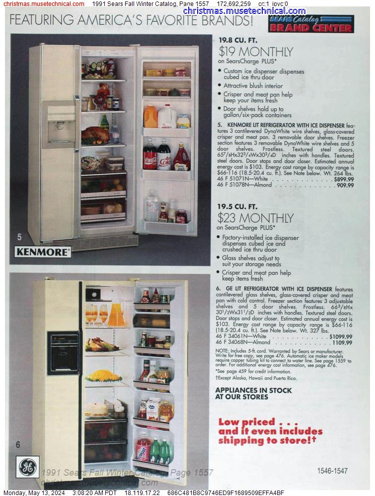 1991 Sears Fall Winter Catalog, Page 1557