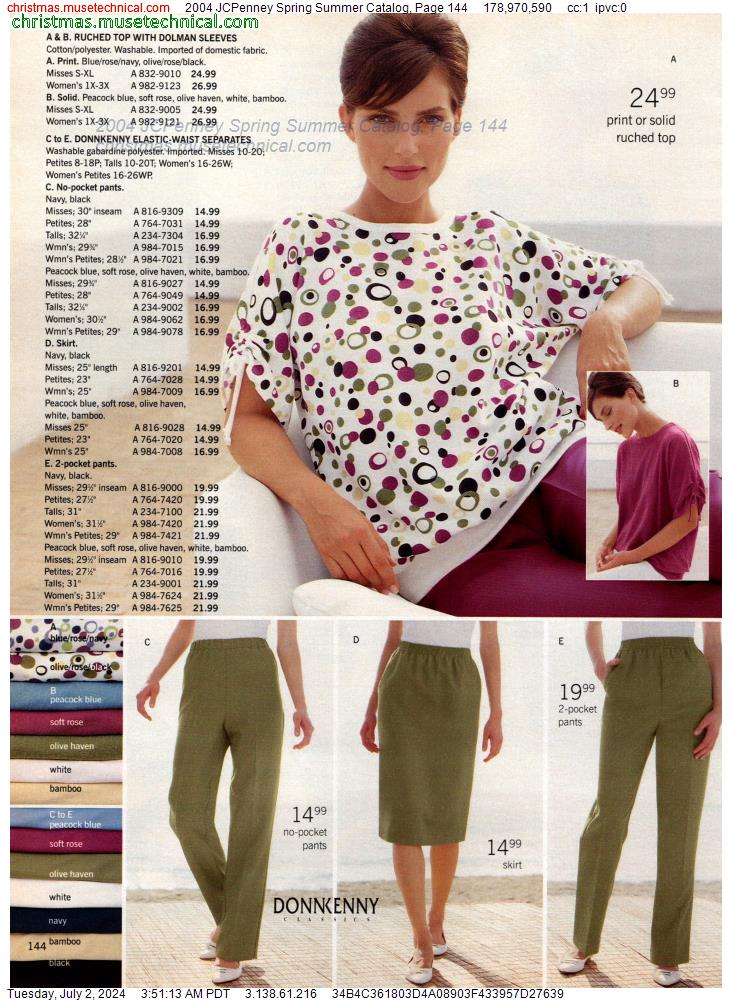 2004 JCPenney Spring Summer Catalog, Page 144