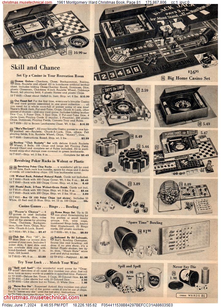 1961 Montgomery Ward Christmas Book, Page 81
